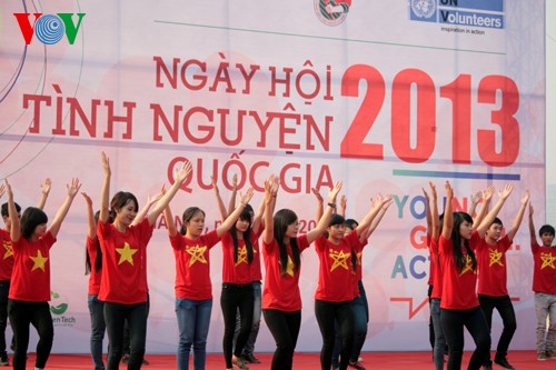 Sôi động Ngày hội Tình nguyện Quốc gia năm 2013  - ảnh 1